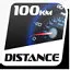 100km driving experience icon