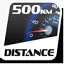 500km driving experience icon