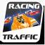 Racing in traffic icon