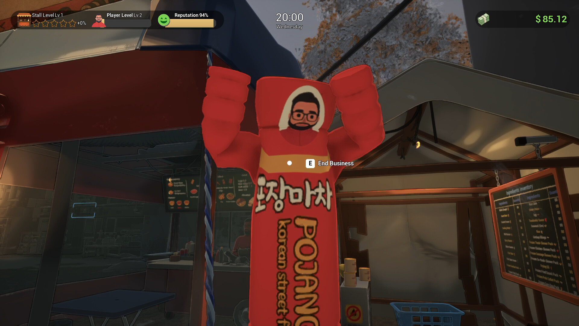 POJANGMACHA : Korean Street Food Management Simulator Screenshot 0
