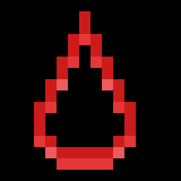 What lies below icon