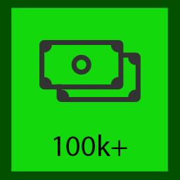 100k in the wallet icon