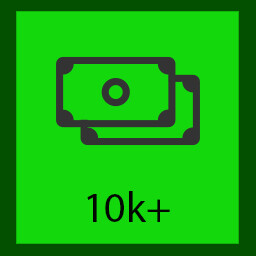 10k in the wallet icon