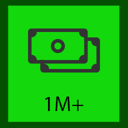 1M in the wallet icon