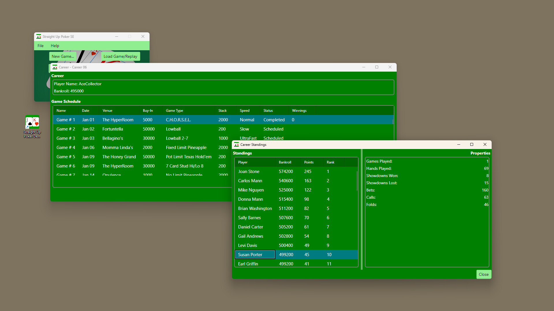 Straight Up Poker SE Screenshot 2