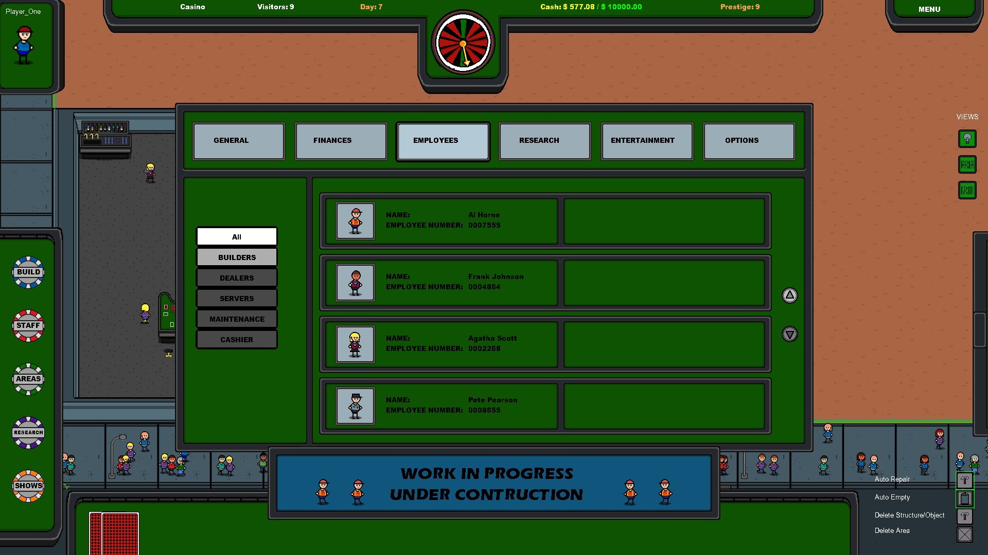 Half Built: Casino Screenshot 1