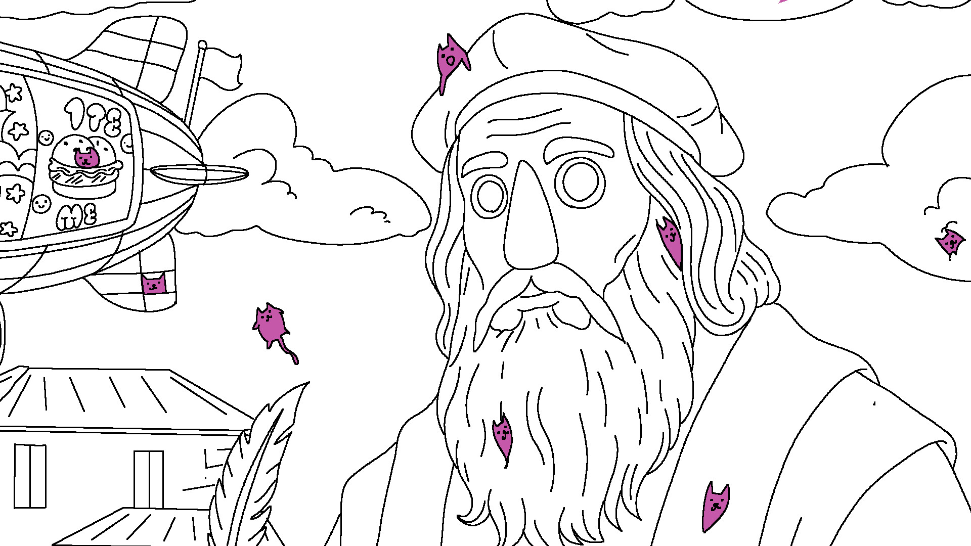 100 Cats Lost in Italy Find & Color Screenshot 1