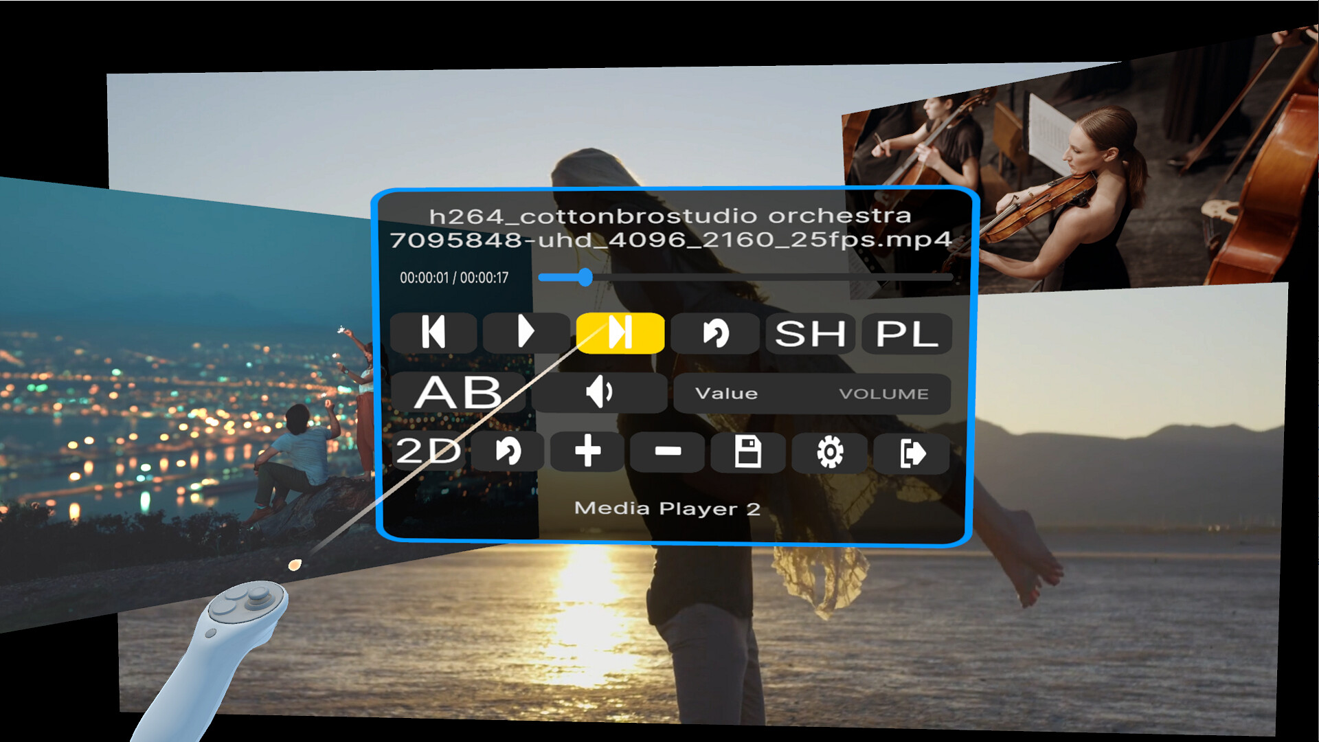 LucidVR Video Player Screenshot 1