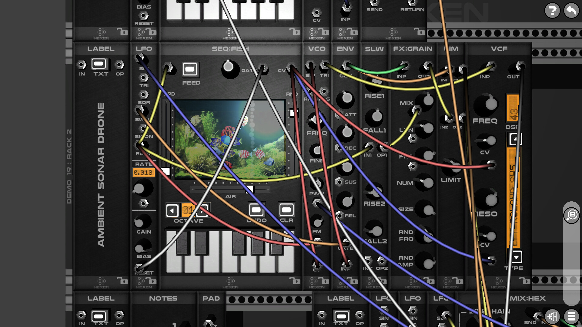 Hexen - Modular Synthesizer Screenshot 2