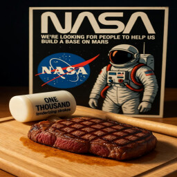 Galactic Meat Master! 🌌💪 You did it, champ—what's the next impossible milestone we're chasing? 😂 icon