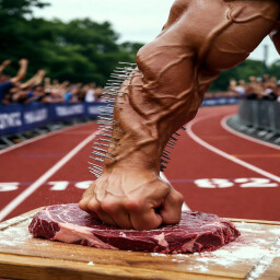 Marathon Meat Malleteer! 🏅🔨 You're out here running circles around every chef on the planet—what's the ultra-marathon caption for 2,700? Let's keep those gains coming! 🚀💪 icon