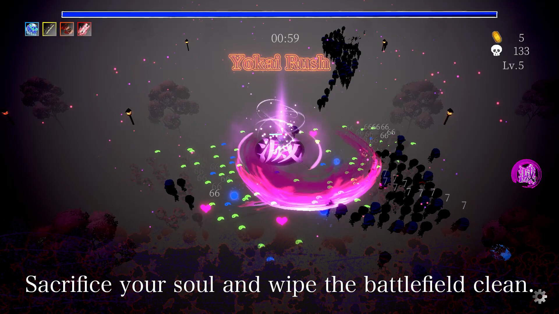 Oiran Survival: Edo Yokai Rush Screenshot 0