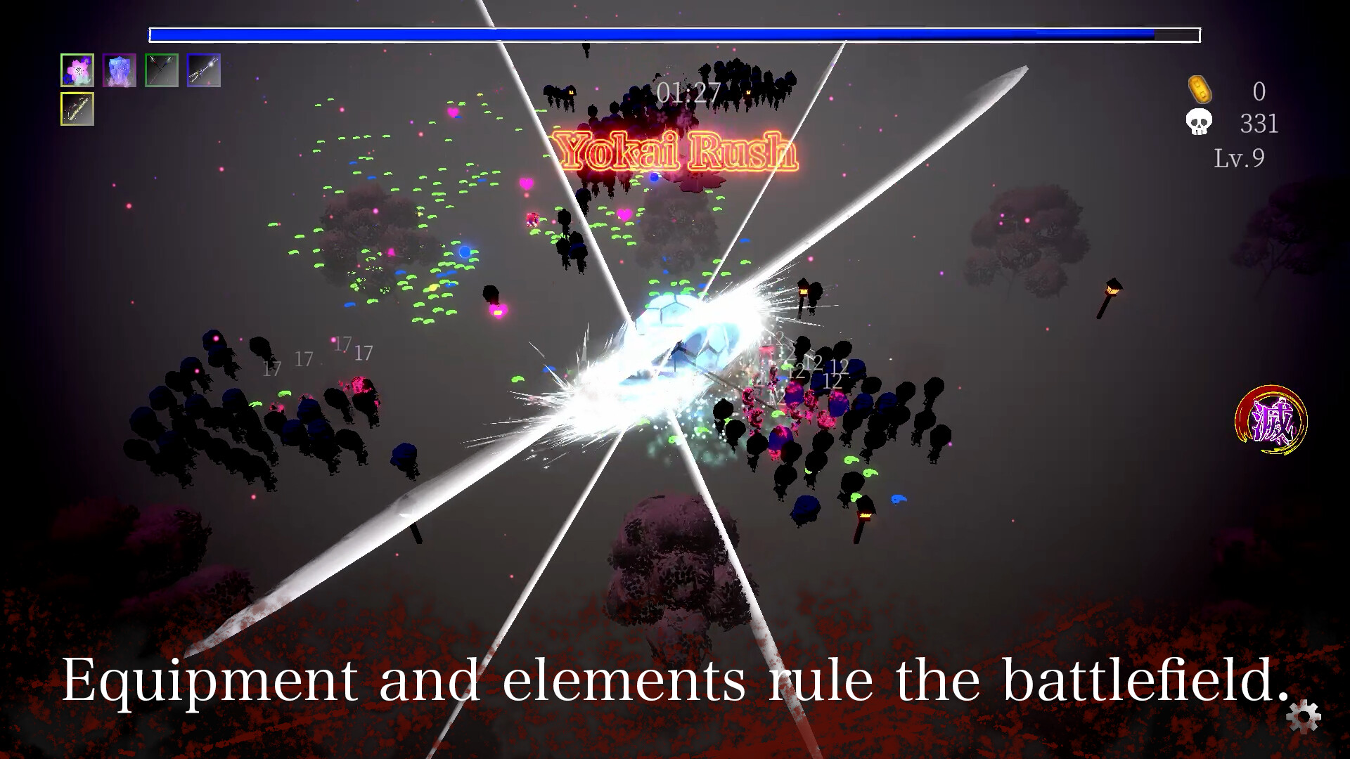 Oiran Survival: Edo Yokai Rush Screenshot 1