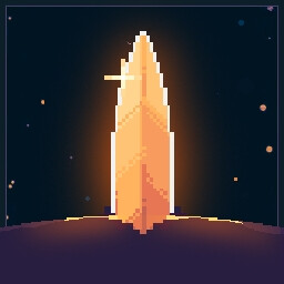 Stick them with the pointy end icon