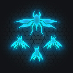 Two suns in the sunset icon