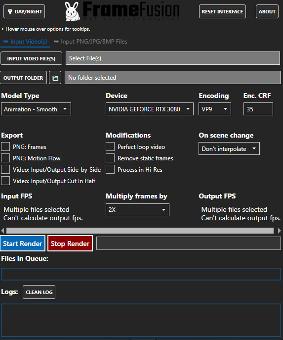 FrameFusion Motion Interpolation Screenshot 0