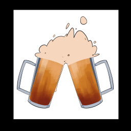 Drinking on the job icon