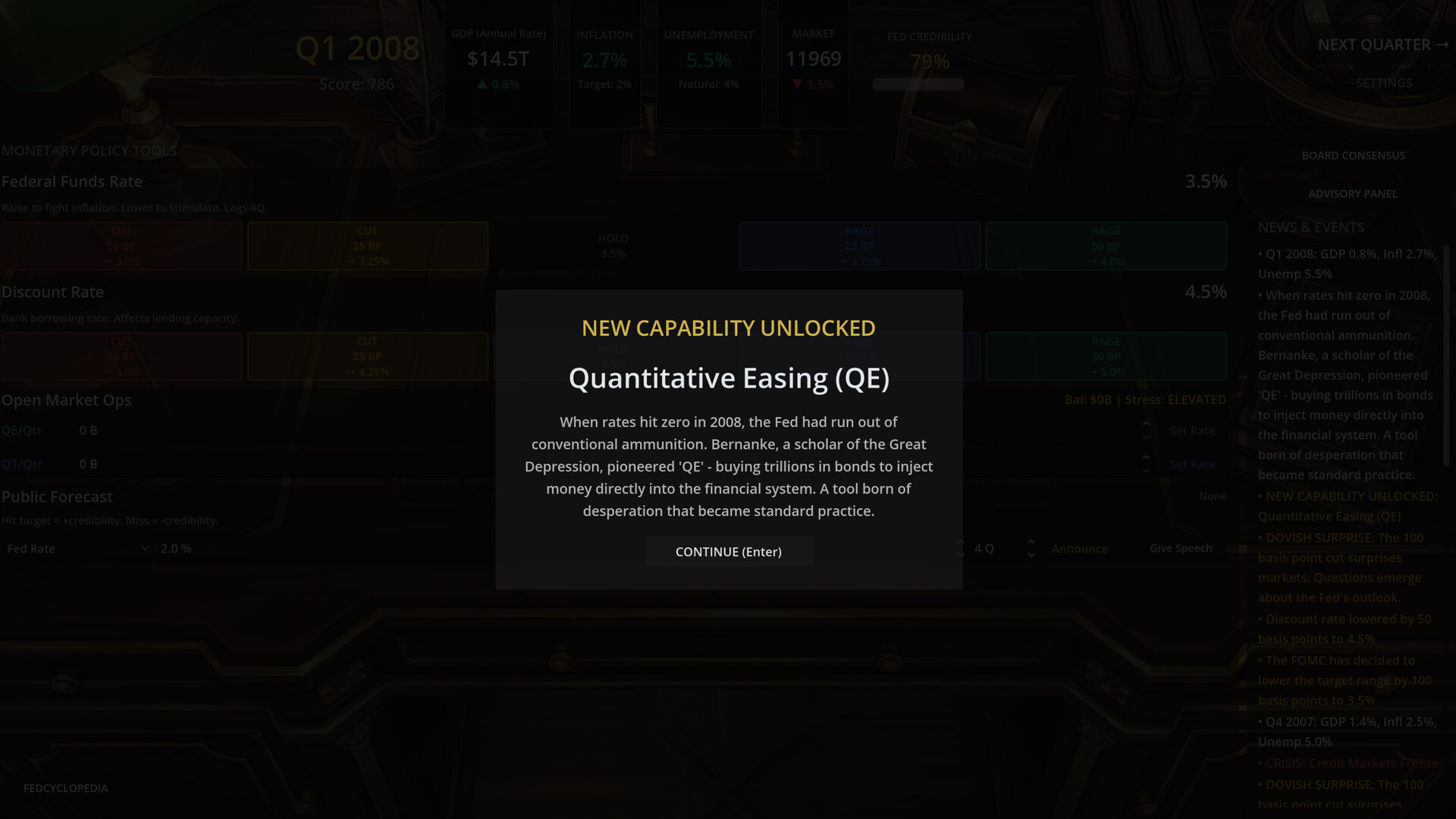 Federal Reserve Simulator Screenshot 5