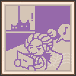 Cat outside the Window icon