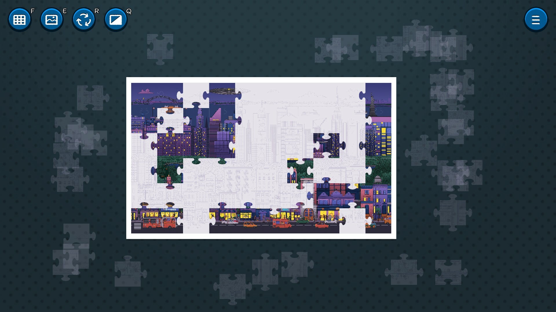 Hidden Cats in Jigsaw Puzzle - New York Screenshot 0