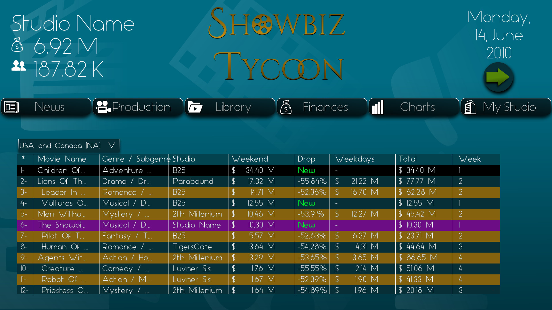 Showbiz Tycoon Screenshot 6
