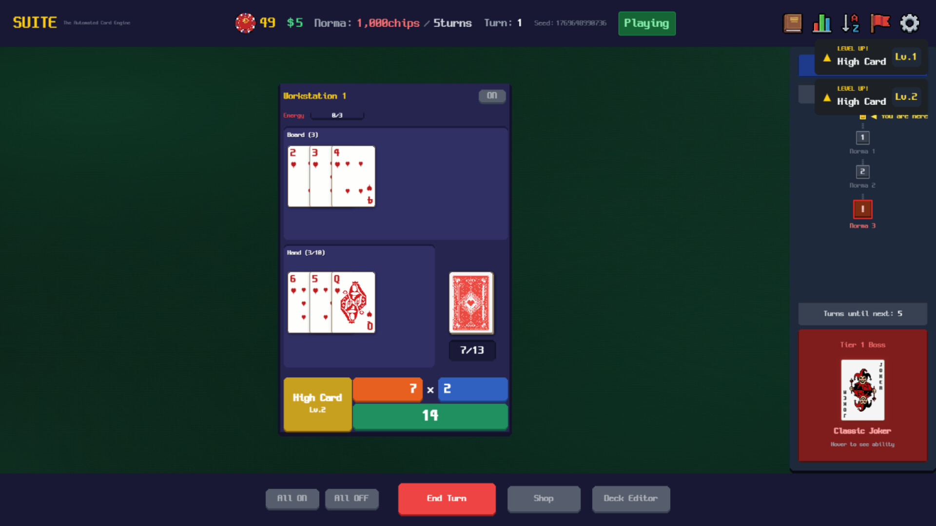 SUITE:The Automated Card Engine Demo Screenshot 0