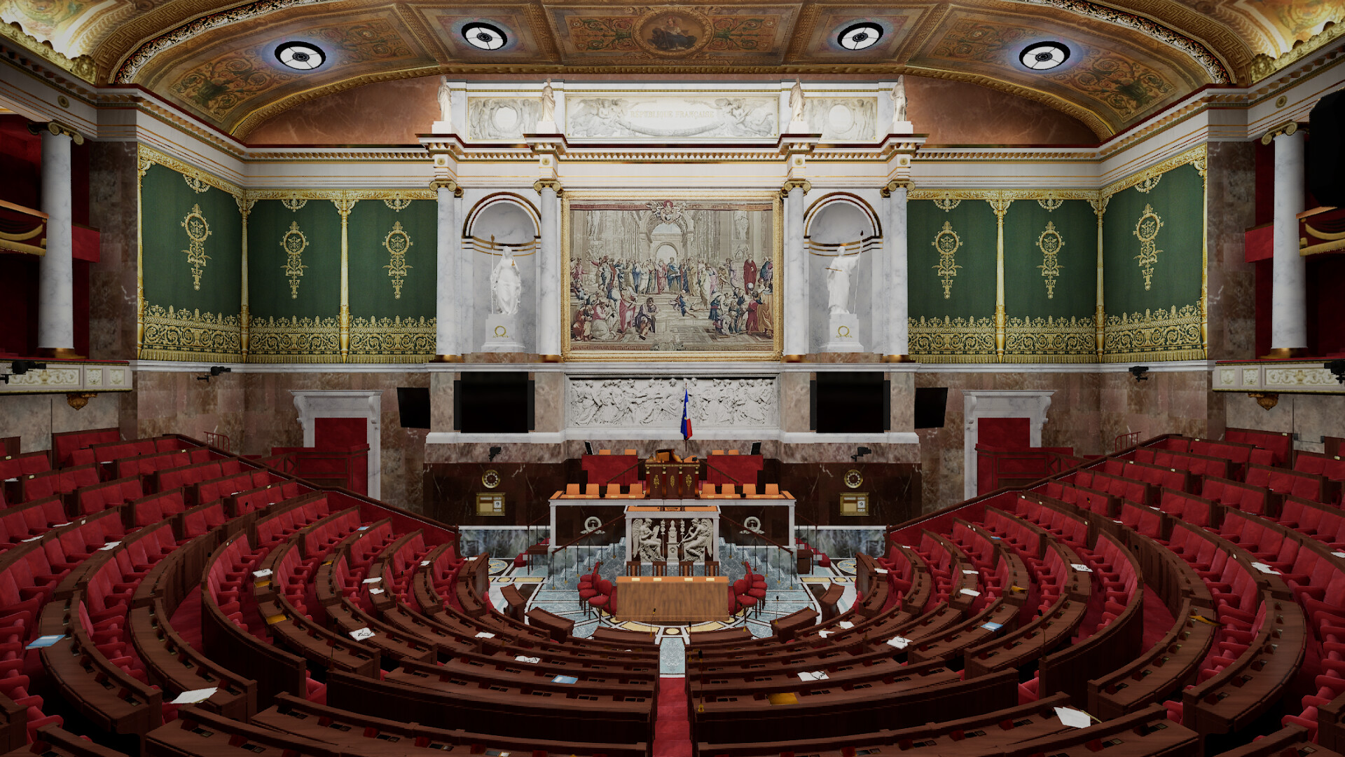 Visite virtuelle de l'Assemblée nationale Screenshot 1