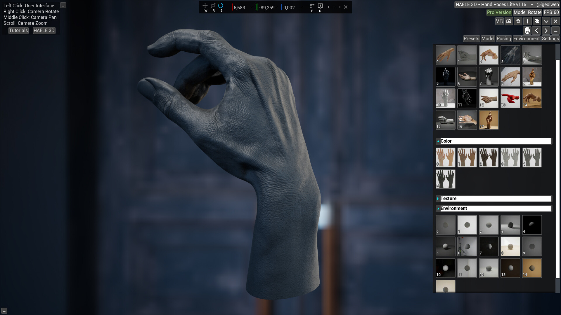 HAELE 3D - Hand Poses Lite - Drawing References Screenshot 14