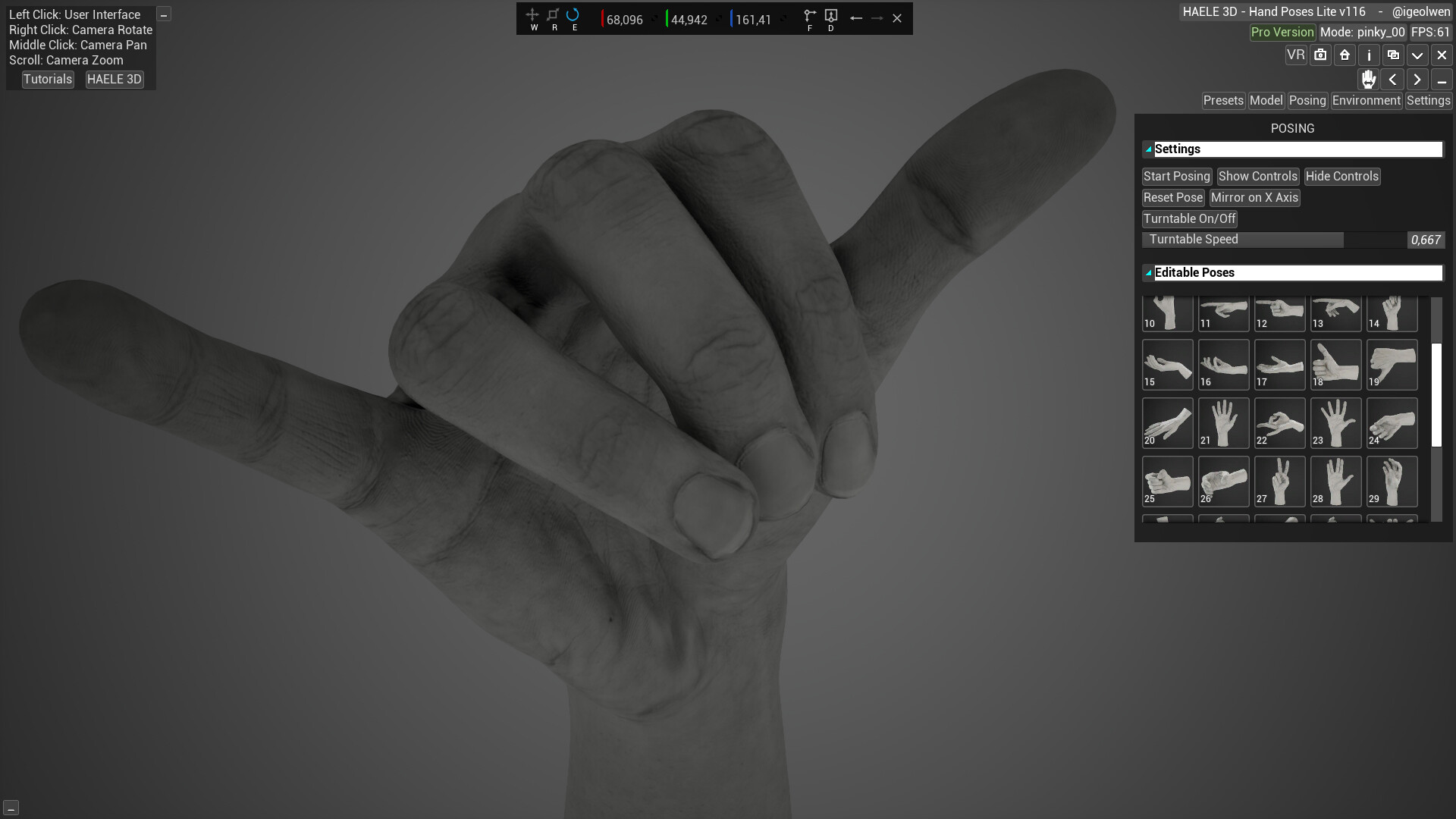 HAELE 3D - Hand Poses Lite - Drawing References Screenshot 6