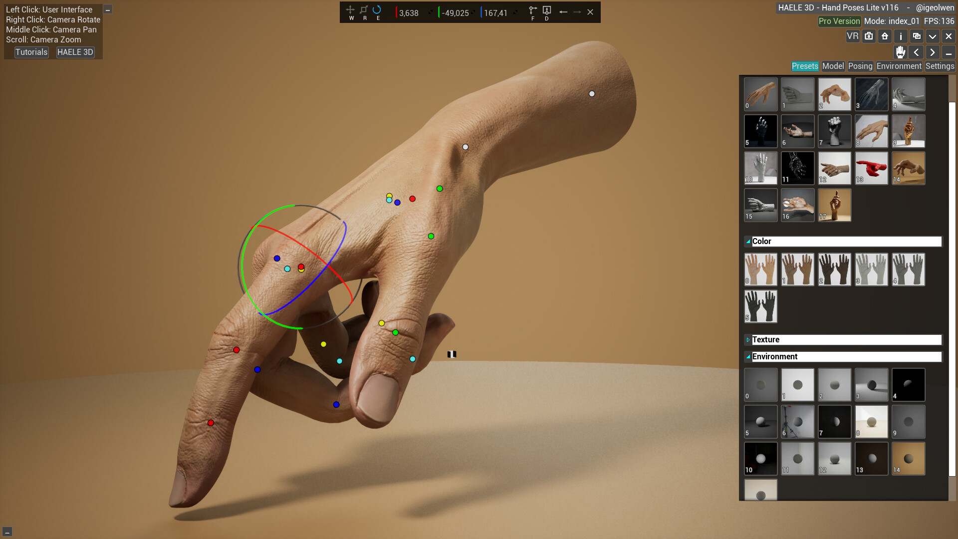 HAELE 3D - Hand Poses Lite - Drawing References Screenshot 5
