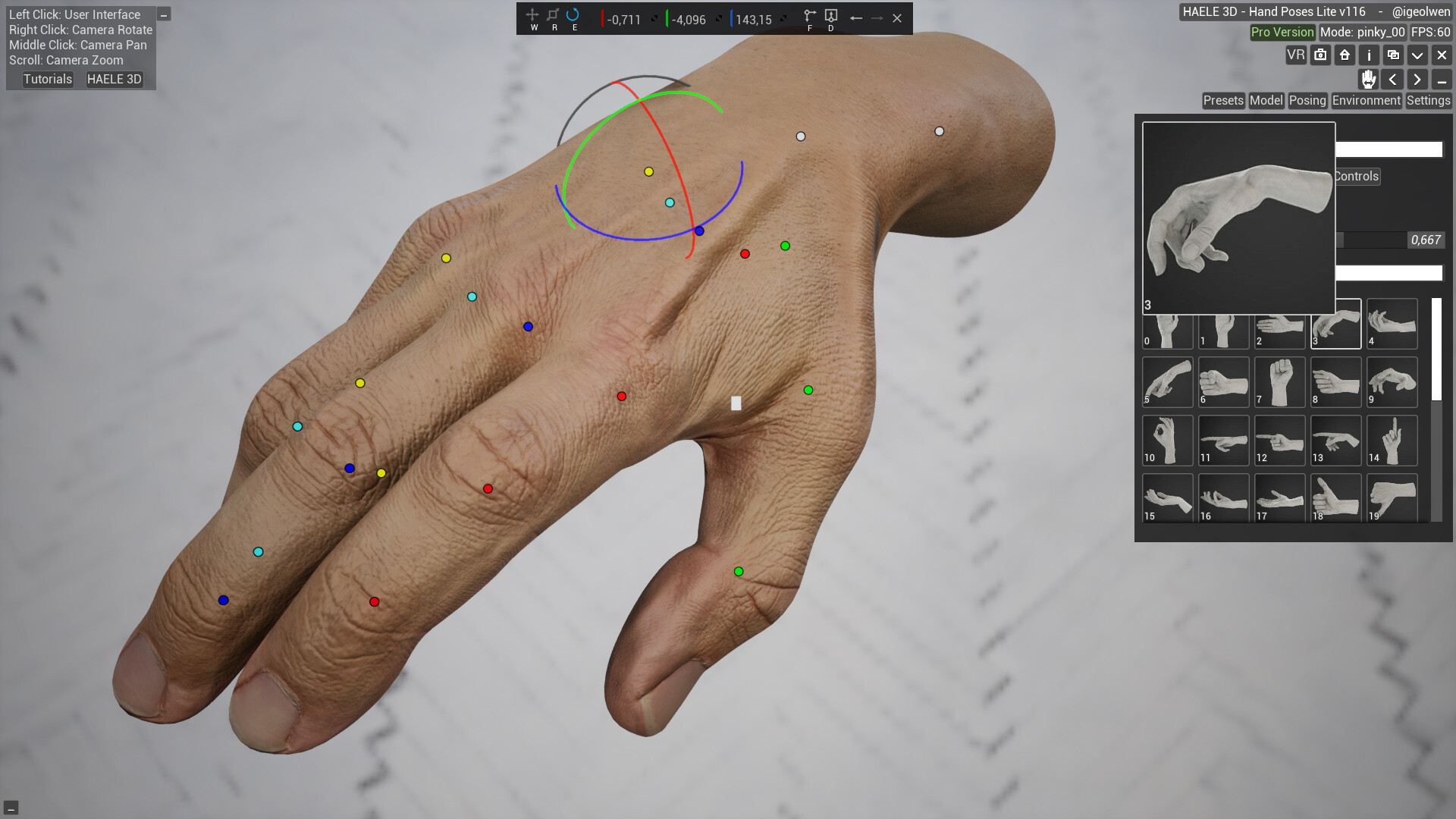 HAELE 3D - Hand Poses Lite - Drawing References Screenshot 7