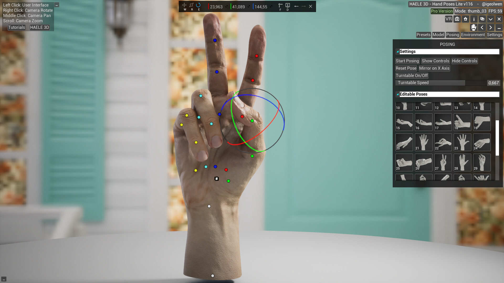 HAELE 3D - Hand Poses Lite - Drawing References Screenshot 15