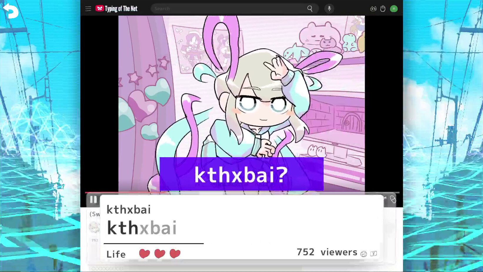 NEEDY STREAMER OVERLOAD: Typing of The Net Screenshot 1