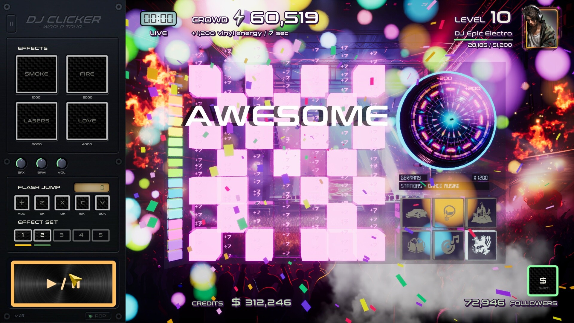 DJ Clicker - World Tour Screenshot 1