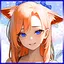 Cunning and intelligent look icon