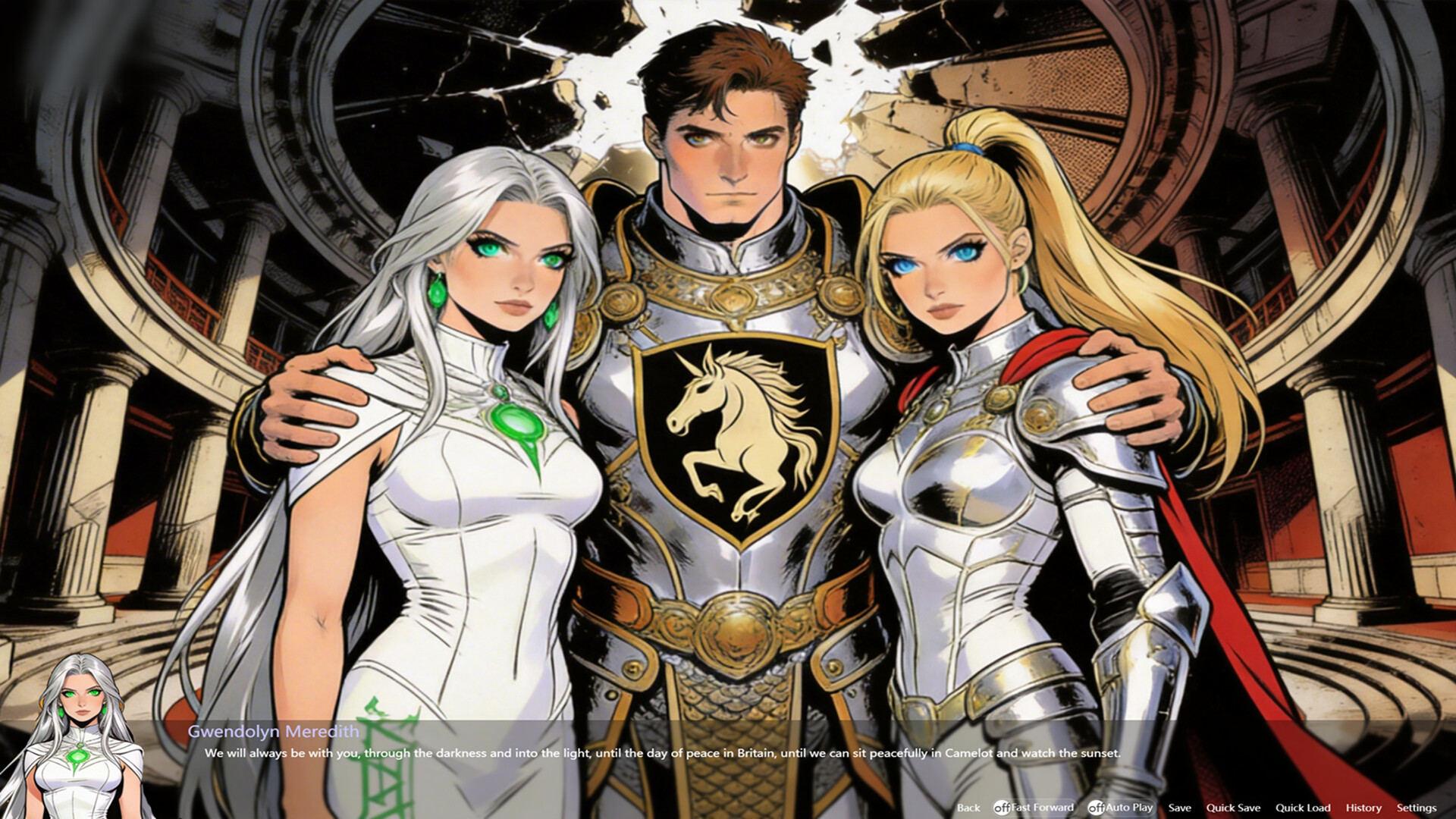 OKeverything：3 werewolf female castle owners & a super black gardener - DLC British Warrior and Female Knight Screenshot 8