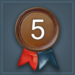 Completed 5 scenarios icon