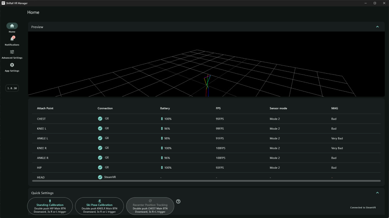 Shiftall VR Manager Screenshot 1