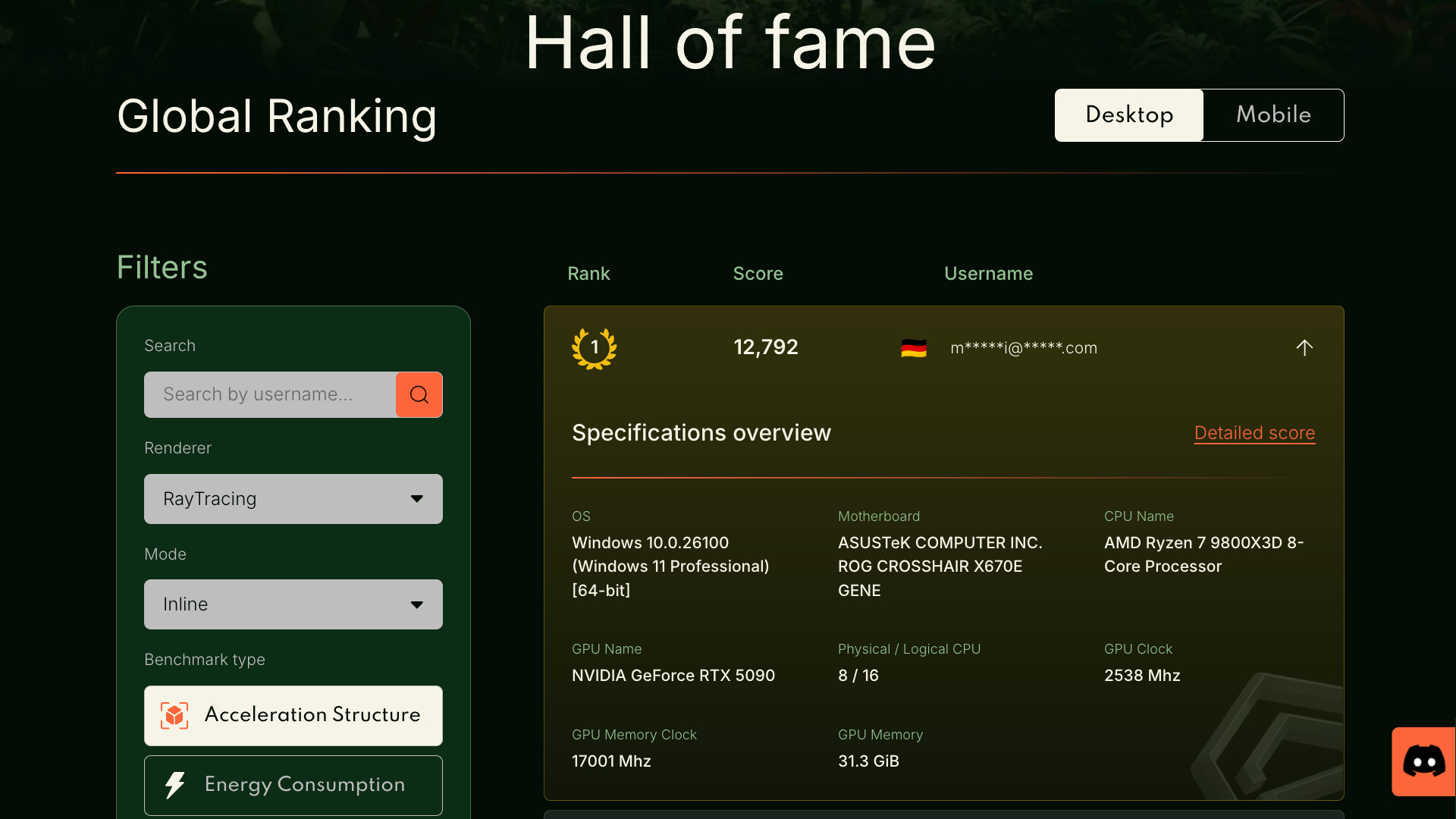 Evolve Benchmark Screenshot 0