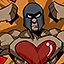 A brave heart icon