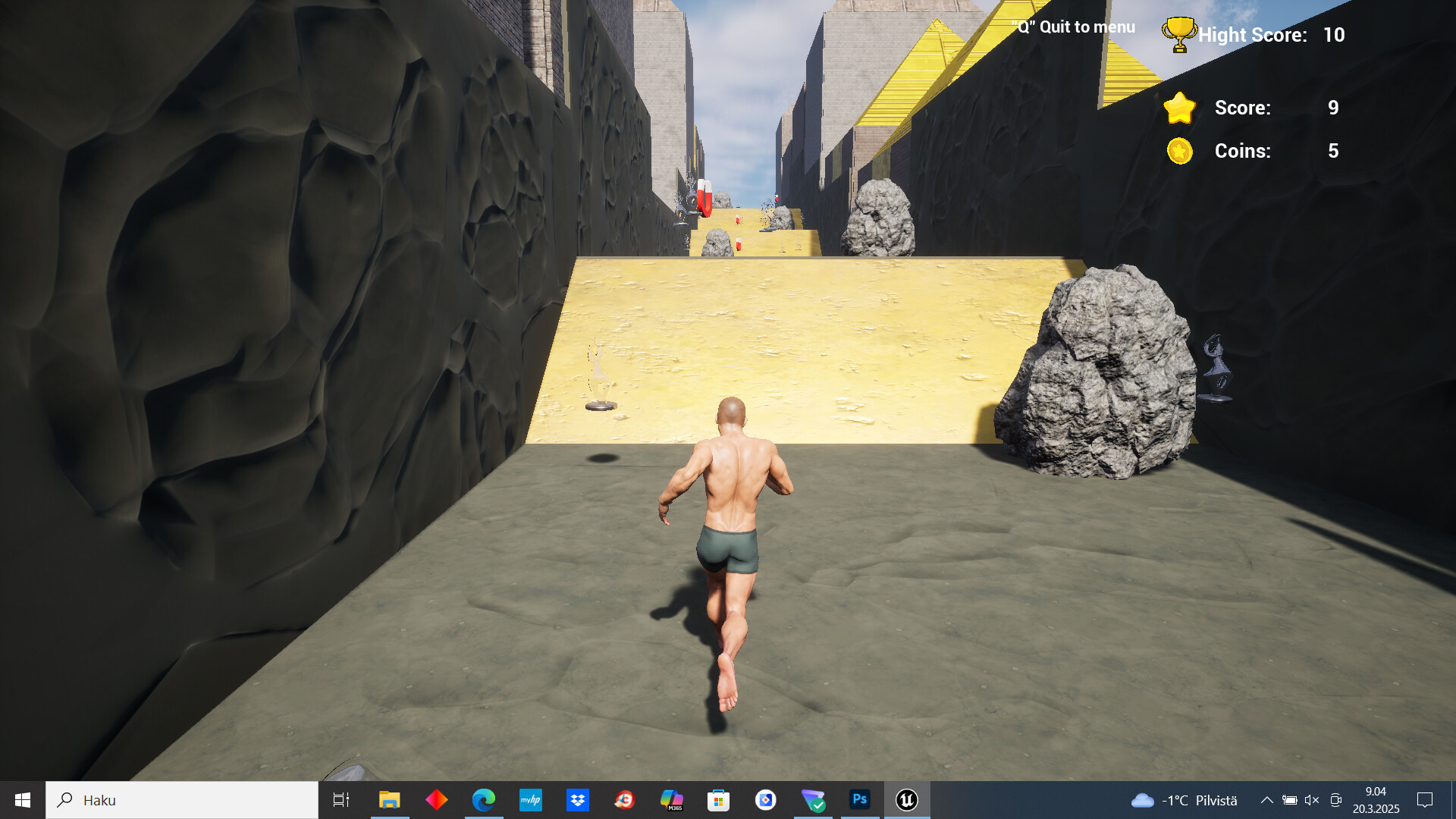Man Without Clothes Runner Screenshot 4