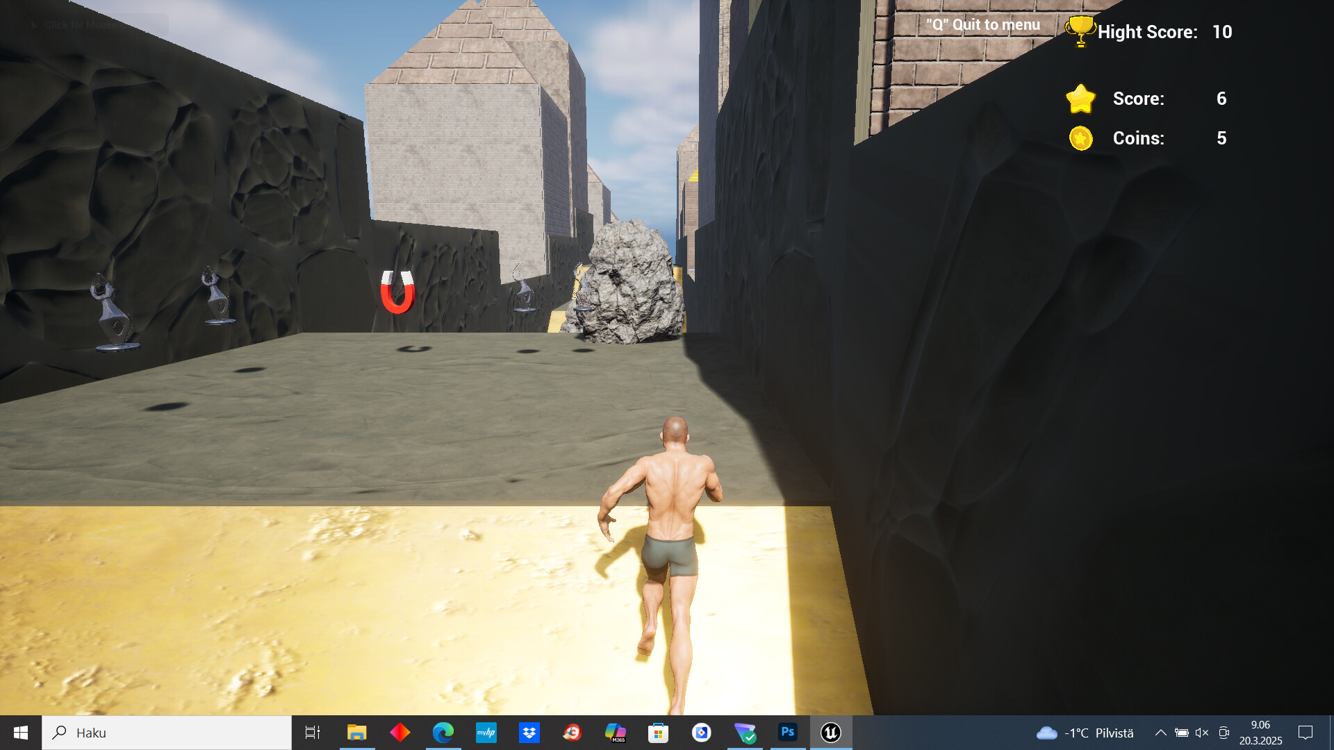 Man Without Clothes Runner Screenshot 1