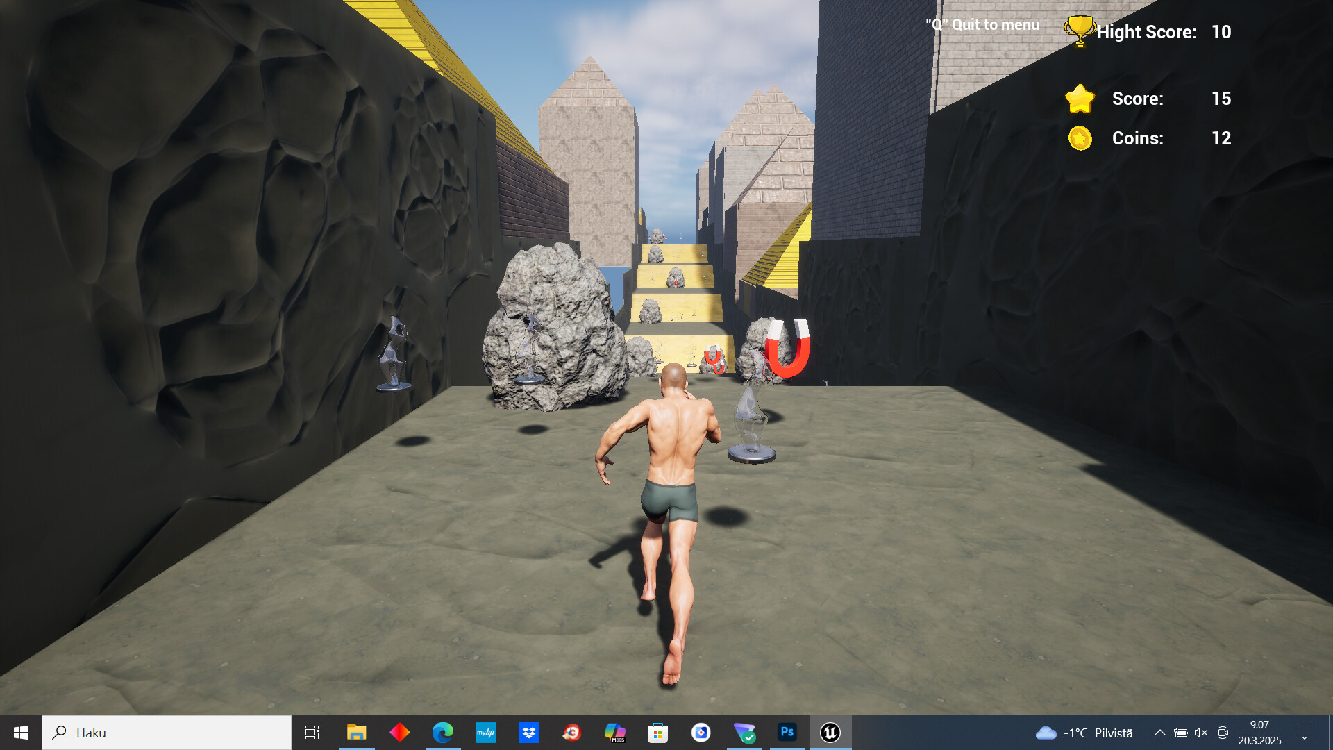 Man Without Clothes Runner Screenshot 2