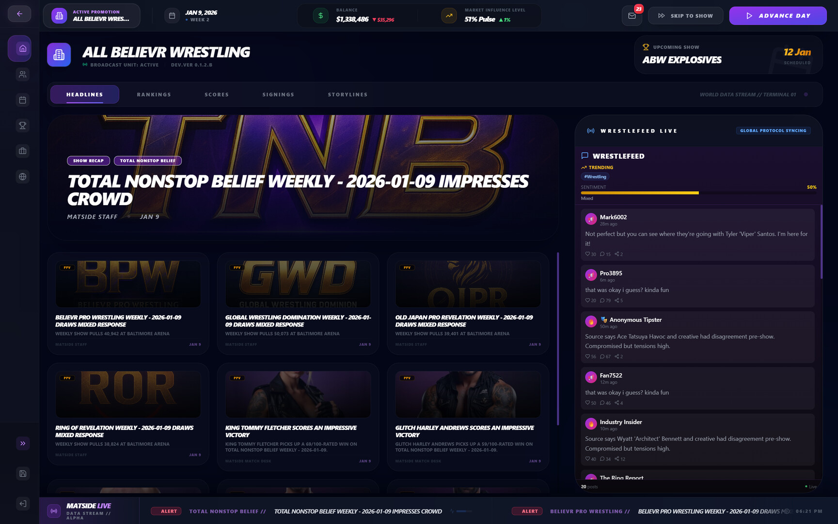 Believr Pro Wrestling Screenshot 0