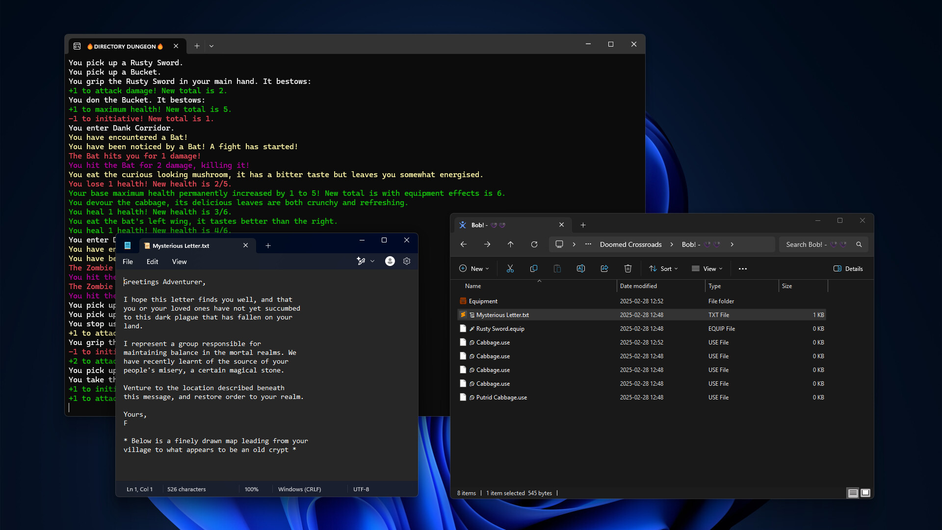 Directory Dungeon - File Explorer Dungeon Crawler Screenshot 1