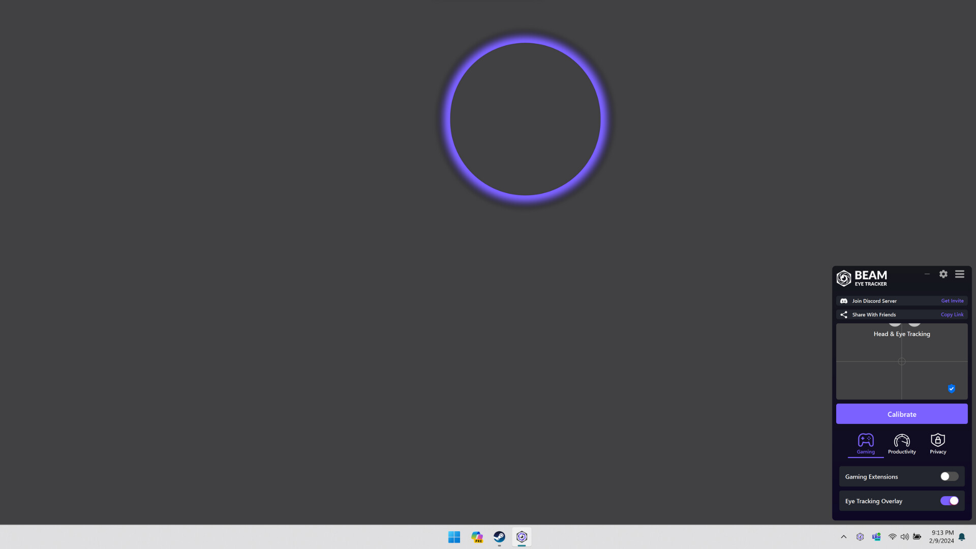 Beam Eye Tracker Screenshot 0
