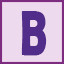 B icon