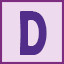 D icon