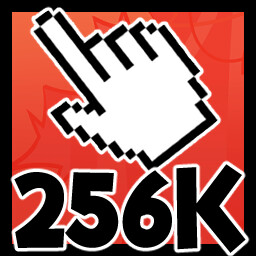 256 000 Clicks! icon
