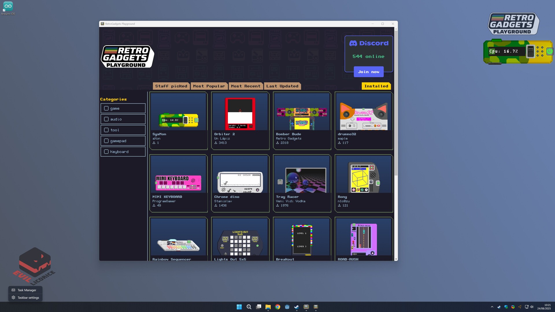 Retro Gadgets Playground Screenshot 0